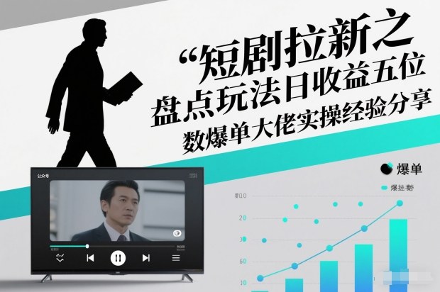 短剧拉新之盘点玩法日收益五位数爆单大佬实操经验分享-森焱资源库