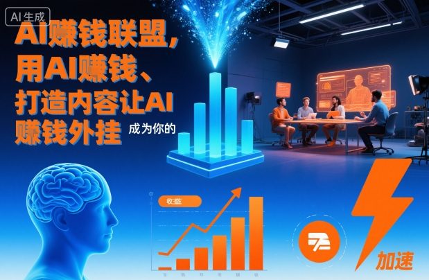 AI賺钱联盟，用AI賺钱、打造内容让AI成为你的賺钱外挂-森焱资源库