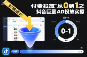 付费投放从0到1之抖音巨量AD投放实操-森焱资源库