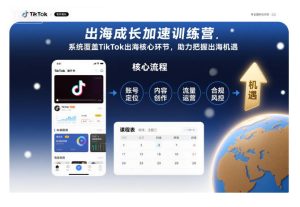 出海成长加速训练营,系统覆盖TikTok出海核心环节,助力把握出海机遇(更新)-森焱资源库
