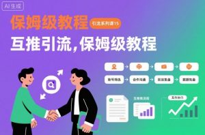 引流系列课15：互推引流，保姆级教程【文档】-森焱资源库