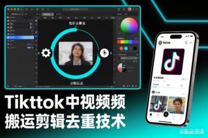 Tiktok中视频纯搬运剪辑去重技术，外来技术，自行测试-森焱资源库