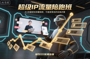 超级IP流量陪跑班,大V流量密码倾囊相授,可直接落地的实操步骤-森焱资源库
