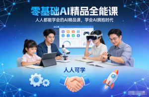 零基础AI精品全能课,人人都能学会的AI精品课,学会AI拥抱时代-森焱资源库