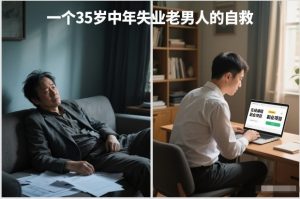 付费文章:一个35岁中年失业老男人的自救-森焱资源库