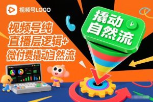 视频号纯直播底层逻辑+微付费撬动自然流-森焱资源库