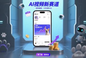AI视频新赛道,宠物播客仅注册5天涨粉2W,收益非常可观-森焱资源库