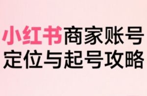 小红书电商全链路实战从定位到爆单,系统拆解小红书商家起号全流程(更新)-森焱资源库