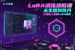 LoRA训练进阶课，从生图到炼丹，打造私人定制LoRA模型-森焱资源库