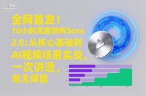 全网首发！10小时深度剖析Sora 2.0：从核心基础到AI视频场景实战，一次讲透，毫无保留-森焱资源库
