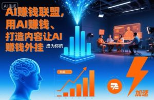 AI賺钱联盟,用AI賺钱、打造内容让AI成为你的賺钱外挂-森焱资源库