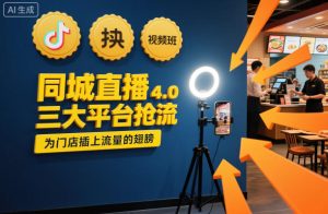 同城直播实操班4.0，三大平台抢流，为门店插上流量的翅膀-森焱资源库
